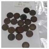 20 Assorted Indian Head Pennies worth $2 each