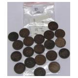 20 Assorted Indian Head Pennies worth $2 each