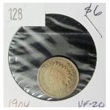 1904 Indian Head Penny - VF20 Condition