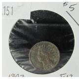 1893 Indian Head Penny - F12 Condition