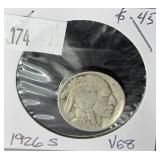 1926 S Buffalo Nickel - VG8 Condition