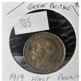 1919 Half Penny