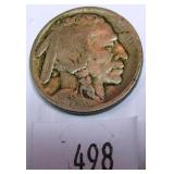 1913 D Type 1 Indian Head or Buffalo Nickel -  G4