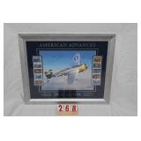 American Advances in Aviation framed Stamps