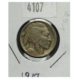 1917 Buffalo Nickel VG8 Condition