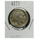 1917 Buffalo Nickel VG8 Condition