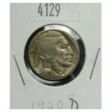1920 D Buffalo Nickel VG8 Condition