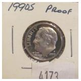 1990 S Roosevelt Dime  Proof Condition