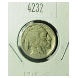 1918 S Buffalo Nickel G4 Condition