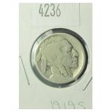 1919 S Buffalo Nickel AG Condition