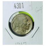 1917 Buffalo Nickel G4 Condition