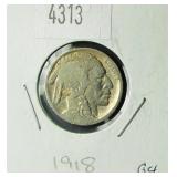 1918 Buffalo Nickel G4 Condition