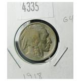1918 Buffalo Nickel G4 Condition