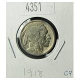1918 Buffalo Nickel G4 Condition