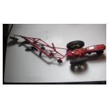 Diecast Metal Tractor and Plow