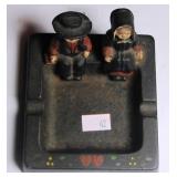 Wilton Cast Iron Amish Children Ash Tray