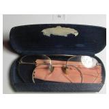 Old Eyeglasses in case