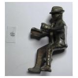 Metal Motorcycle rider figure