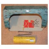 Ohio Art Sunnyfield tin litho barn and silo -