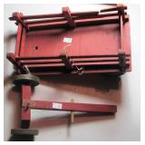 wood trailer with wood wheels