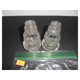 Thick Crystal Salt and Pepper Shakers