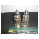 Clear & Gold Salt and Pepper Shakers