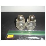 Vintage Glass Salt and Pepper Shakers