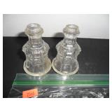 Victorian Glass Salt and Pepper Shakers