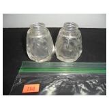 Victorian Glass Salt and Pepper Shakers