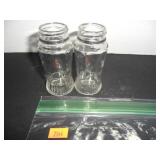Clear Glass Salt and Pepper Shakers