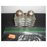 Victorian Cut Glass Salt and Pepper Shakers