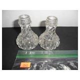 Victorian Glass Salt and Pepper Shakers