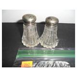 Victorian Cut Glass Salt and Pepper Shakers