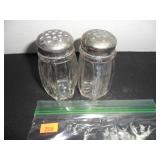 Clear Glass Salt and Pepper Shakers