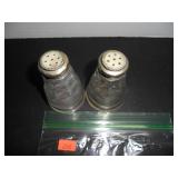 Victorian Cut Glass Salt and Pepper Shakers