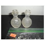 Victorian Glass Salt and Pepper Shakers