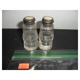 Victorian Cut Glass Salt and Pepper Shakers