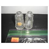 Clear Glass Salt and Pepper Shakers