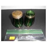 Scarce Victorian EAPG Emerald Green Salt and