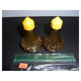 Copper Glass Salt and Pepper Shakers