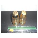 Clear & Gold Salt and Pepper Shakers