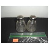 Stainless Steel & Clear Salt and Pepper Shakers
