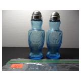 Vintage Blue Eagle Salt and Pepper Shakers