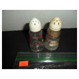 Vintage Glass Salt and Pepper Shakers