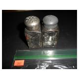 Vintage Glass Salt and Pepper Shakers