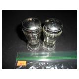 Vintage Glass Salt and Pepper Shakers