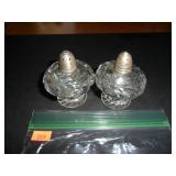Vintage Glass Salt and Pepper Shakers