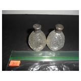 Vintage Glass Salt and Pepper Shakers