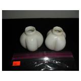White Salt and Pepper Shakers