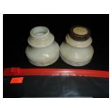 White Salt and Pepper Shakers